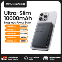 MOVESPEED S10 10000mAh Magnetic Power Bank Fast Charge Portable External Battery Mini Wireless Powerbank for iPhone 16 Samsung