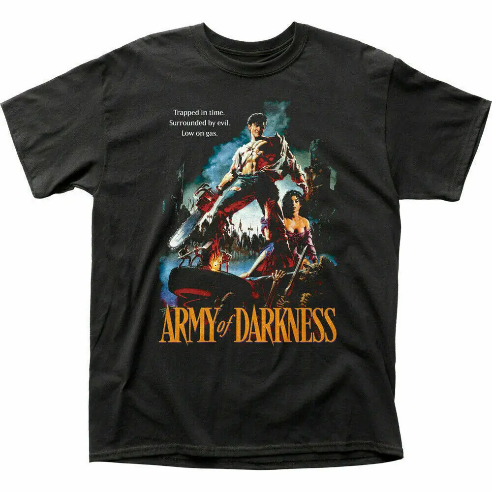 

Army Of Darkness Trapped in Time T Shirt Mens Licensed Pop Culture Movie Black