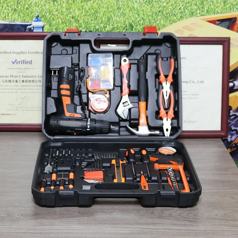 China Manufacturer Creative Tool Box With Tools Hammer Hardware Home Kit Thor Toolbox