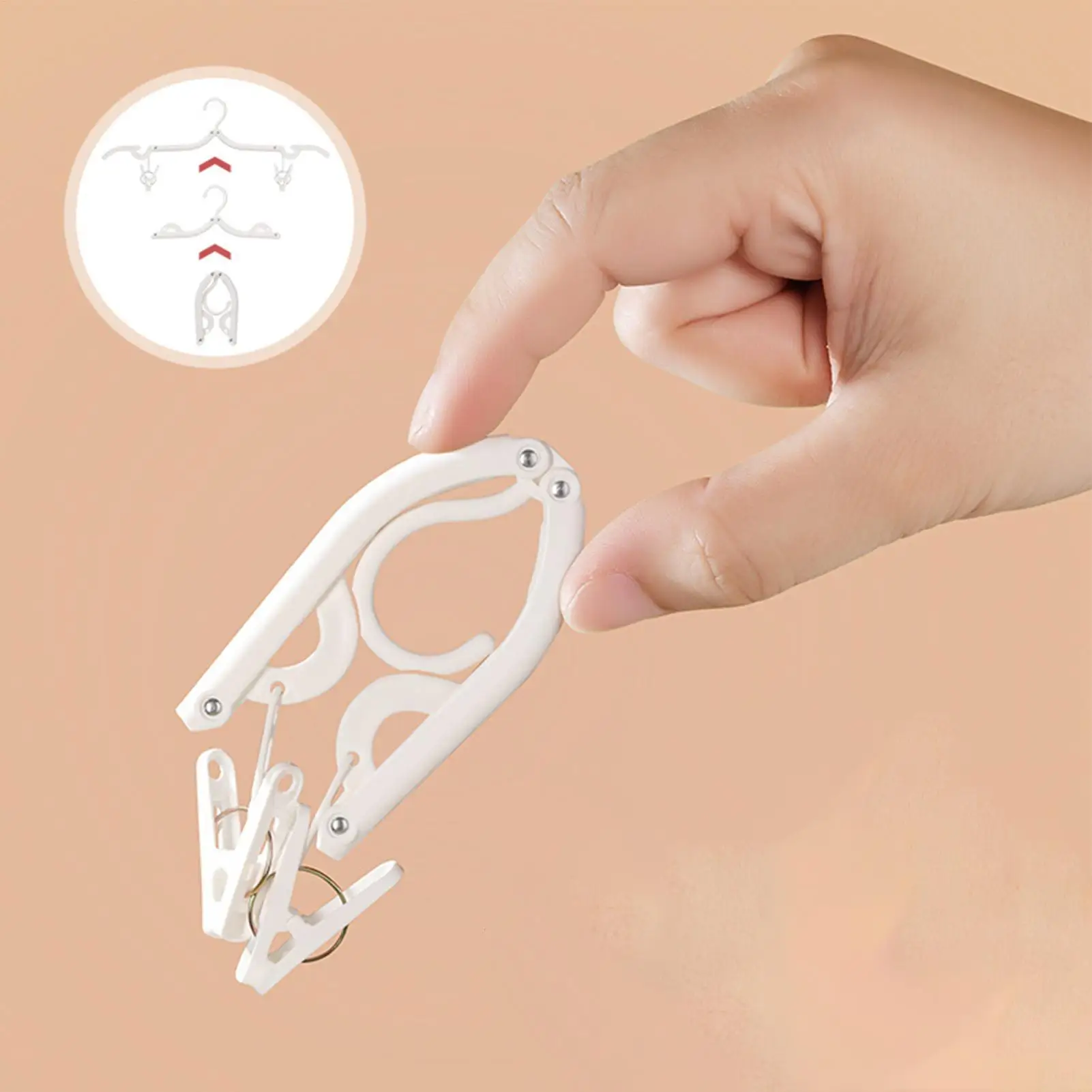 

3Pcs Travel Hangers Portable Foldable Travel Hanger Organizer Plastic Travel Accessories Essentials Clothes Drying Rack