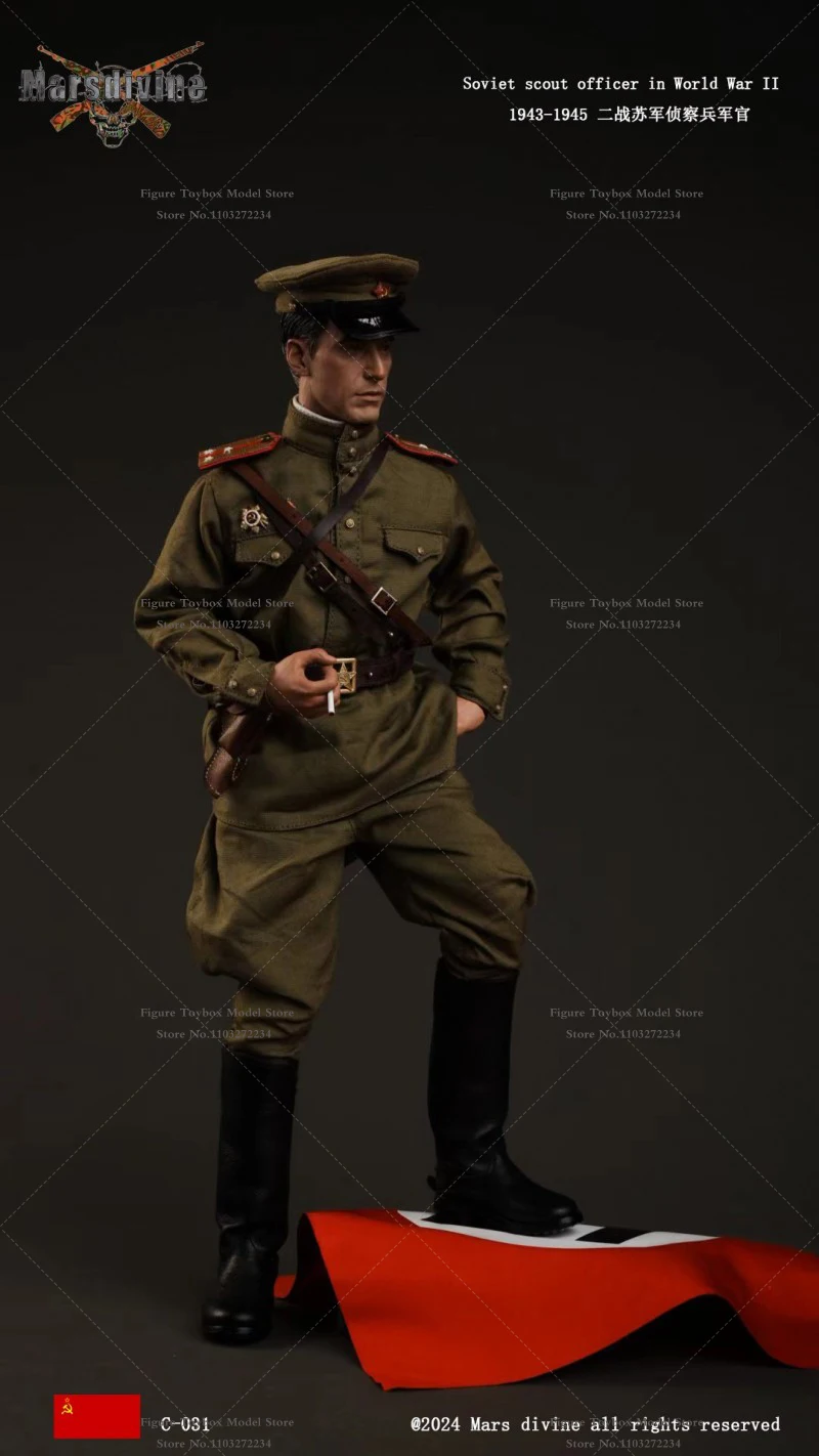 Marsdivine C-031 1/6 WWII Scout soviétique Camouflage vêtements sac à bandoulière étui équipement ensemble accessoire pour 12 "Figurine masculine Bod