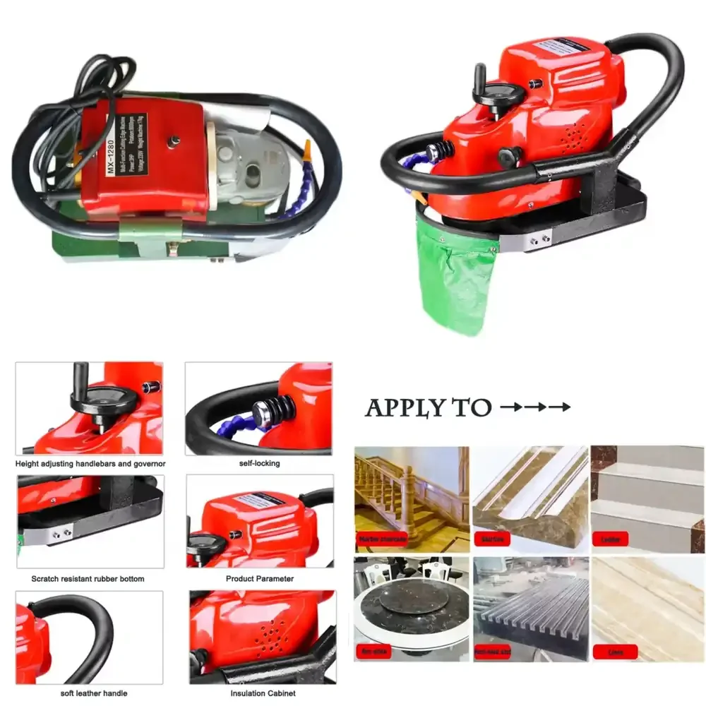 Stone Line Edge Polisher 110V Edge Profile Machine Granite Edge Profile Router Machine