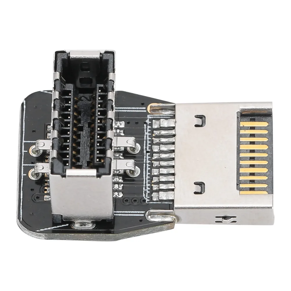 

90 Degree Angle USB Type E Adapter USB 3.1 10Gbps Speed PH74A USB Header Adapter Front Panel Adapter Front Panel Installation