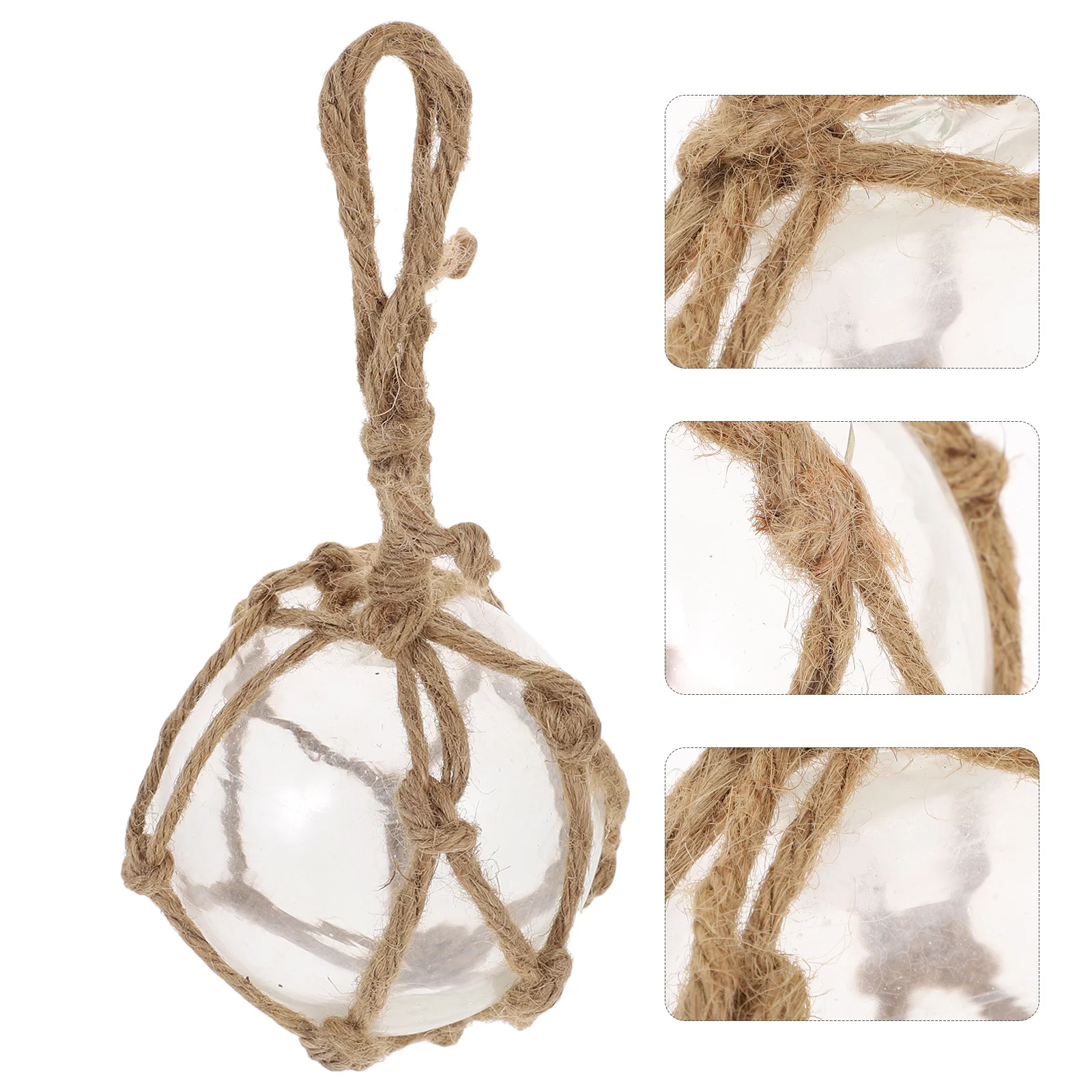 

90Mm Glass Balls Hanging Decoration Home Garden Wall Craft Decorative Spheres Clear Floats Pendant Interior Design Accessory