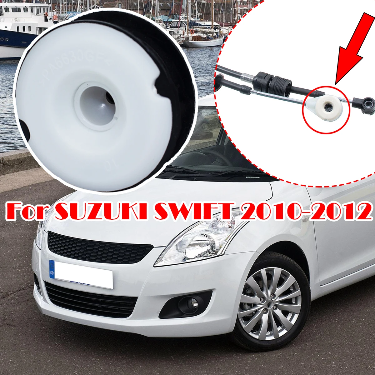 Shifting Issue Fix For SUZUKI SWIFT Gear Cable Linkage End Bushing Control Repair Kit 1.2 PETROL 5 SPD 28300-68L412010 2011 2012