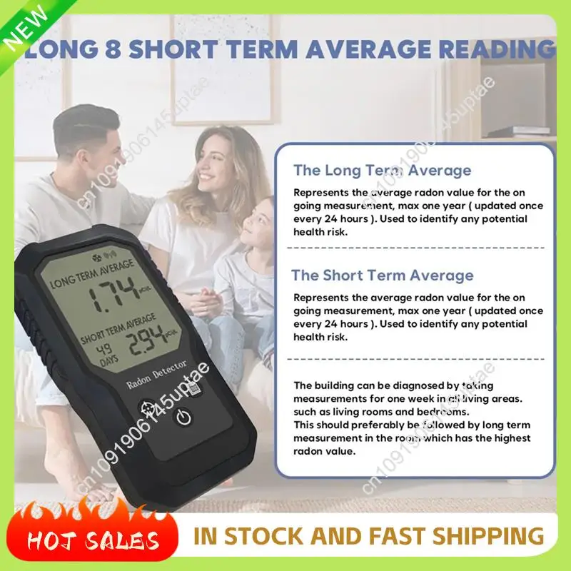 N88R كاشف الراديون الرقمي عالي الحساسية، جهاز مراقبة الغاز المحلي المحمول، أداة مراقبة الرادون الجديدة