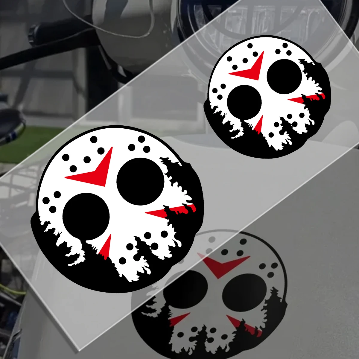 Creative Horror Forest JDM Reflectived Motorcycle accessories  Body Decals Suitcase Skateboard Laptop Mobile Phone Car Stickers