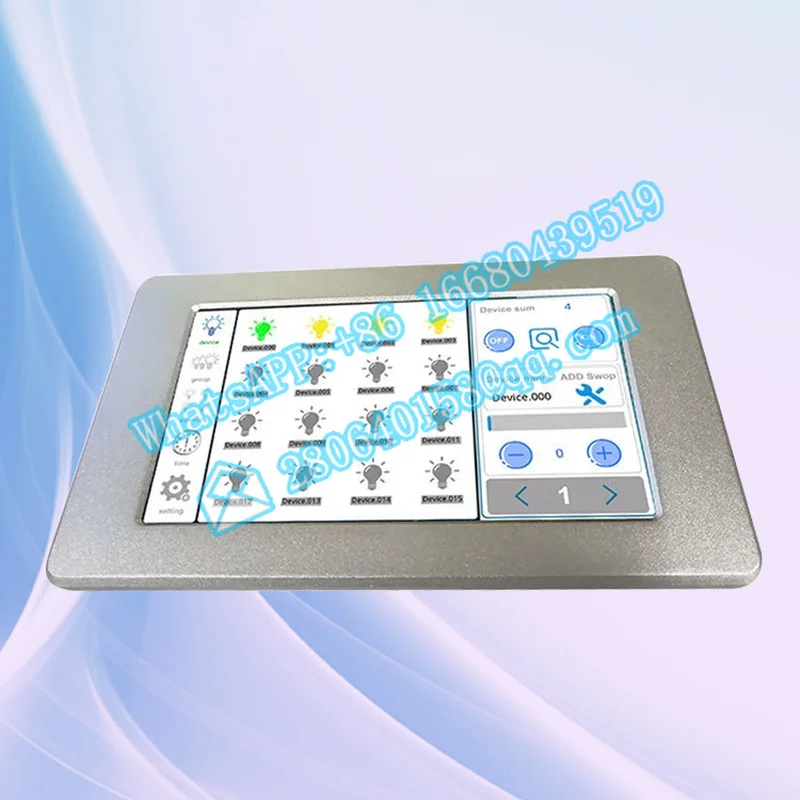 Dc12V Dimmer Hook Two Channel 128 Pcs Led Devices Touch Screen Dali Master Controller per Smart Home