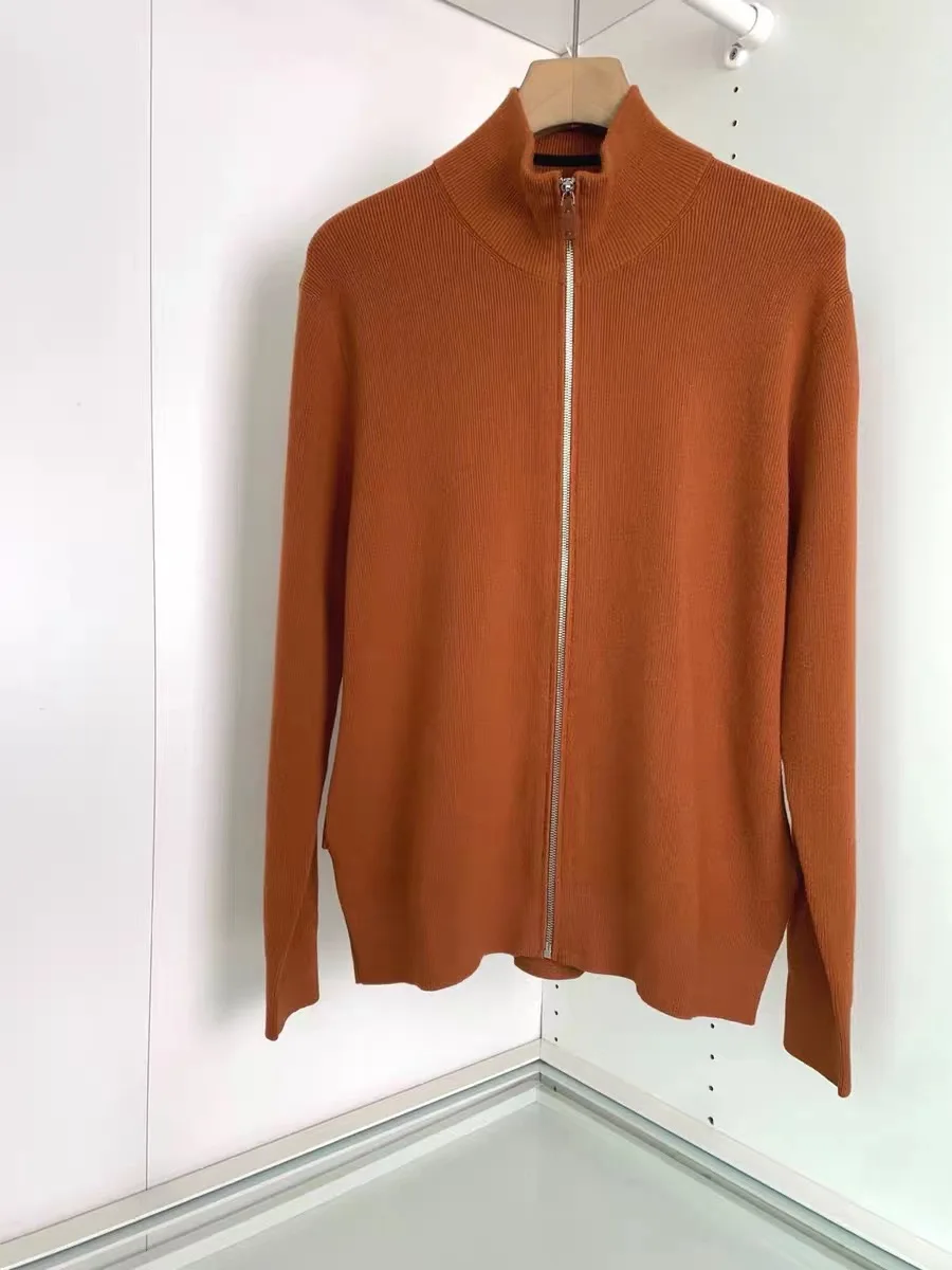 

Italian Sle Zipper Casual Knitwear Men's Faion Autumn Winter New Arrival Stand Collar Sweater Lightweight Luxury Coat