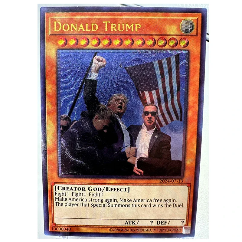 Yu gi oh utr Donald Trump maxx Englisch Neuauflage Spielzeug Hobbys Hobby Sammlerstücke Spiel Sammlung Anime-Karten