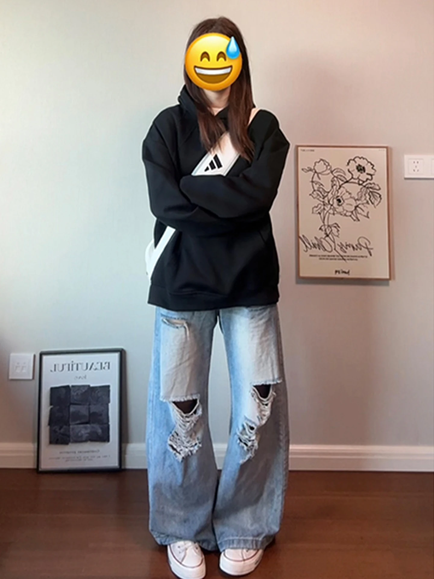 American Sle sweat à capuche lourd hommes printemps Cleanfit superposition col dur Sweat Jaet décontracté coupe ample longue Sve