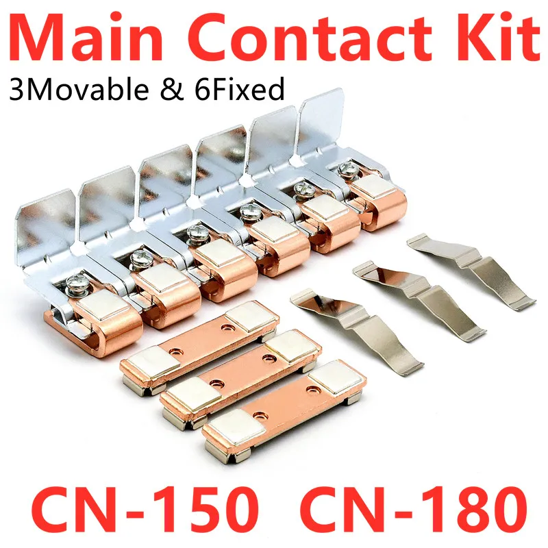 Main Contact Kit For CN-180 CN-150 Moving And Fixed AC Contactor Repair Spare Parts Electrical Equipment Replacement Accessories
