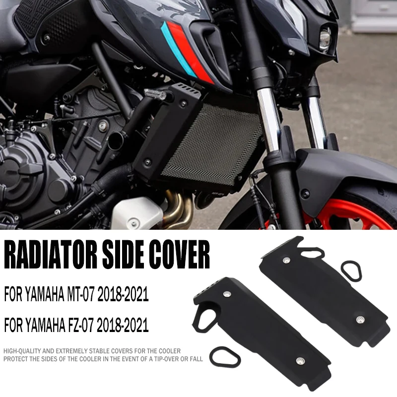 

For Yamaha MT 07 MT07 FZ 07 FZ07 Motorcycle Accessories Radiator Side Covers Radiator Grille Guard Protector 2018 2019 2020 2021