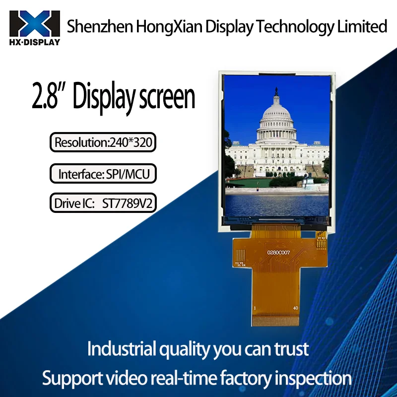 2.8 Inch TFT Color LCD MCU Interface ST7789 Can Be Adapted To The Resistive Touch Display Free Shipping