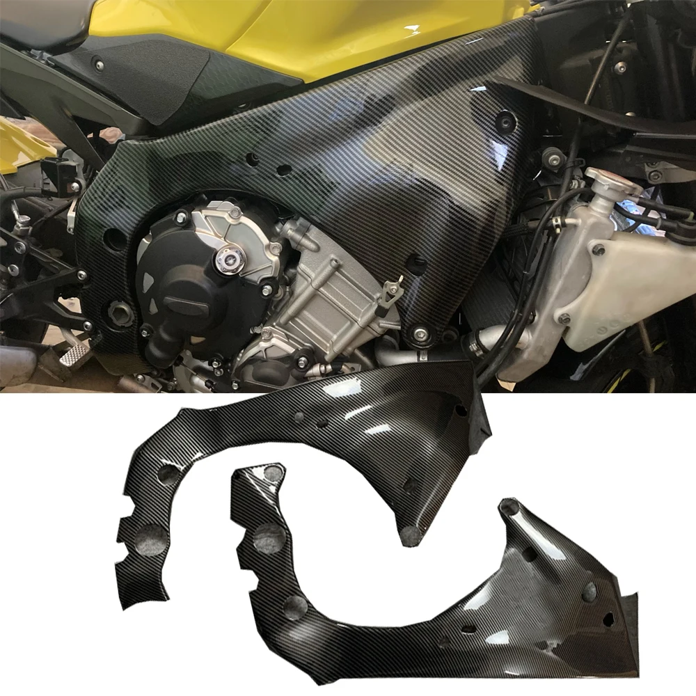 

YZF R1 Side Panel Fairing Frame Cover Cowl Guard Protector For Yamaha R1M YZFR1 2015 2016 2017 2018 Motorcycle Part Carbon Fiber