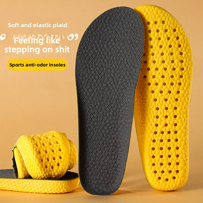 

Sports Insole Soft Sole Not Tired Feet Sweat Absorption Deodorant Thickened Antibacterial Insole Breathable Shock Absorption
