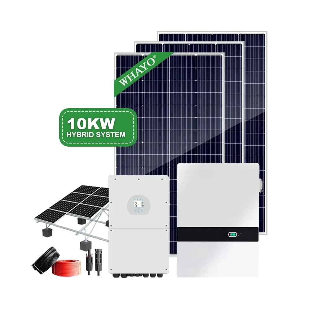 Deye 5kW 10kW 15kW Hybrid Solar Energy System Complete Kit with Inverter, Panels, and Battery for Residential and Commercial Use