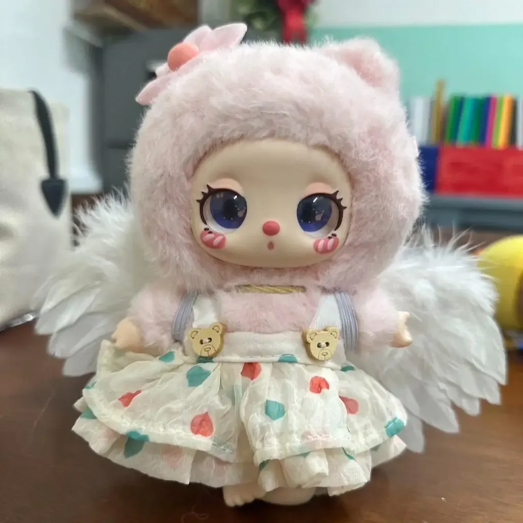 DIY Feather Angel Wing ทารกแรกเกิด Props สําหรับ Liila Lucky cat ตุ๊กตาปีกอุปกรณ์เสริม Feather ของขวัญวันเกิดแฟชั่น