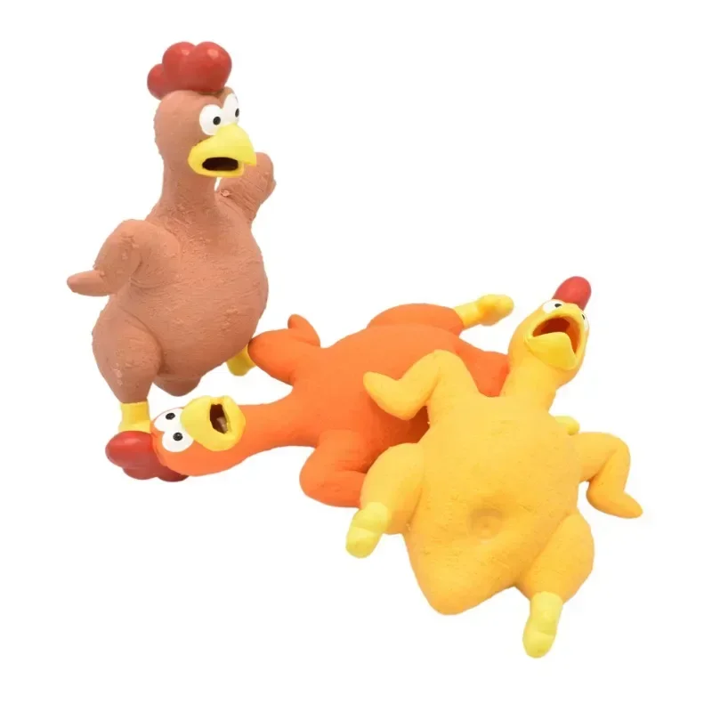 Screaming Chicken Squeeze Sound Toy Pets Dog Toys Product Shrilling Decompression Tool Squeak Vent Chicken