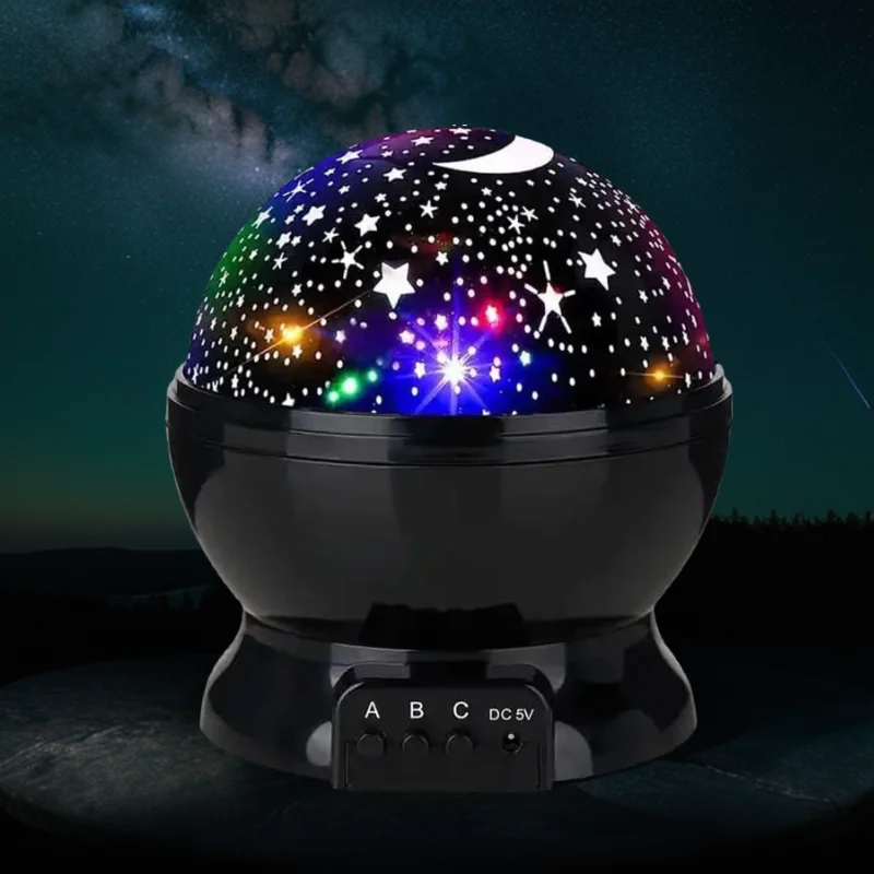 Star Projector Night Lamp Galaxy Starry Sky Light Rotate Moon Rotating Star Sky Moon LED Lights Projector for Kids Bedroom Decor