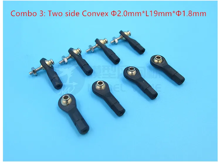 8pcs/lot M2/M3 Plastic Rod End Ball Head Holder Tie Rod Ends Wear Resisting Ball Joints For Rc Boat Car Airplane Trucks Buggys