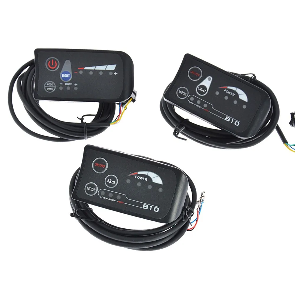 1PC ABS Black JST-SM 810 24V/36V/48V Electric Bicycle E-Bike 24V/36V/48V 810 LED Display Controller Plastic Panel About 85g