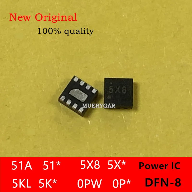 (5-100pieces/lot)100%New  Marking:   51A  511  51*   5X8  5X*   5KL  5K*  0PW  0P*  DFN-8   Free shipping Chip & IC