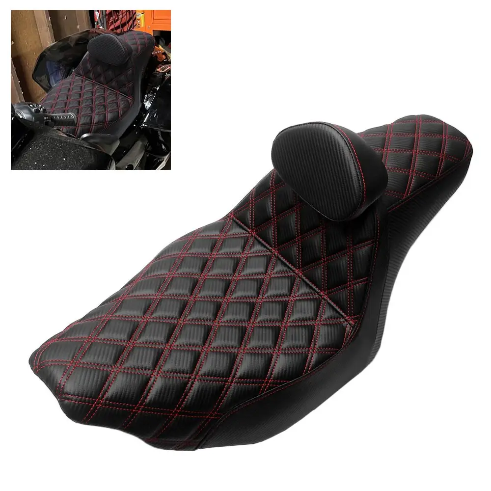 Driver Passenger Seat With Backrest Motorcycle Fit For Harley Touring Road Glide CVO/SE FLTRXSE 2023 2024 2025