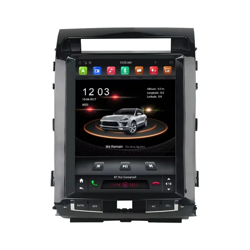 12.1 بوصة PX6 أندرويد 9.0 مشغل ديفيدي للسيارة مشغل أسطوانات DVD للسيارة نظام تحديد المواقع Mp3 لاند كروزر 2008-2015 مع WIFI/BT/CarPlay/Google Play