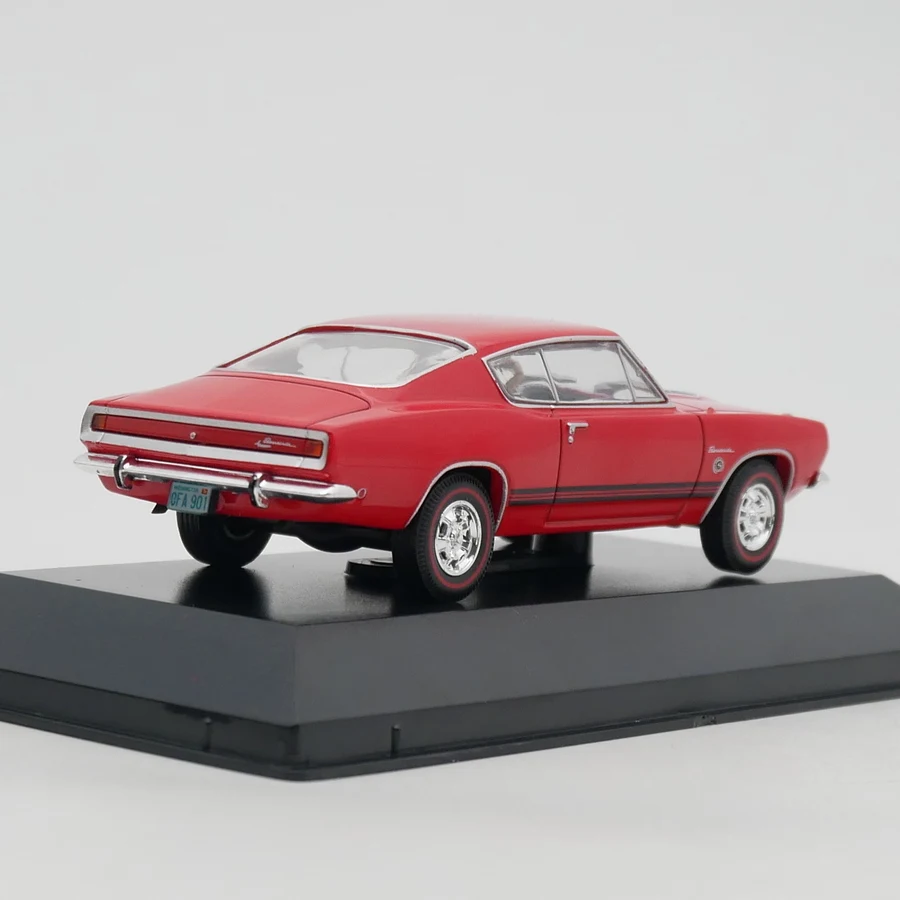 IXO 1:43 Scale Plymouth Barracuda Sports 1968 Muscle Car Simulation Alloy Car Model Diecast Toys Vehicle Collectible Souvenir