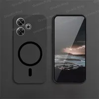 For ZTE Blade A75 4G Z2359 Phone Case Black Matte Soft TPU Case With Magnetic Sticker