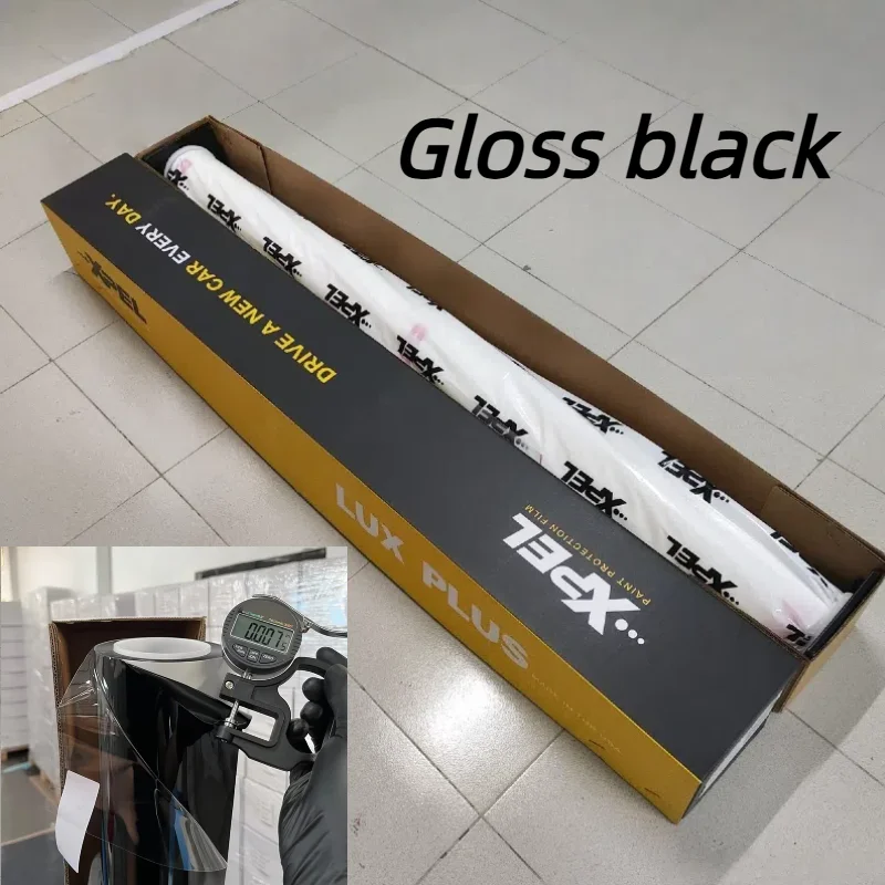 

Глянцевый черный XPEL TPU PPF глянцевая защитная пленка для краски, глубокий блеск, устойчивость к царапинам, отделка фортепиано, роскошная гидрофобная пленка