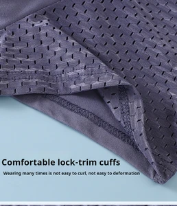 4 piezas de malla transpirable Men Underwear Boxers masculinos bragas sólidas pantalones cortos de hombres transpirables boxeadores de hombre íntimo 10 mejor condón de pene de extensor de ventas - №5