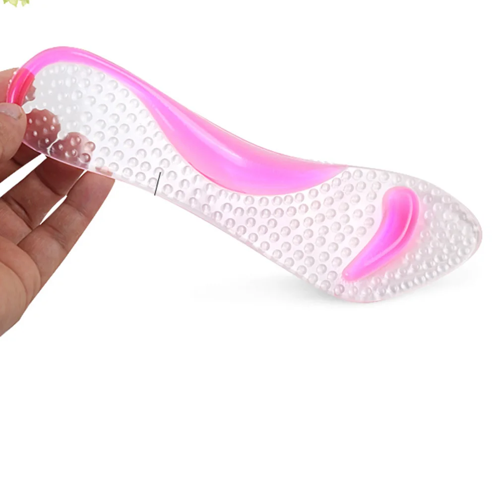 

Women High Heel Gel Cushion Pads Silicone Arch Support Insoles Relief Foot Pain Soft Comfortable Reusable Washable
