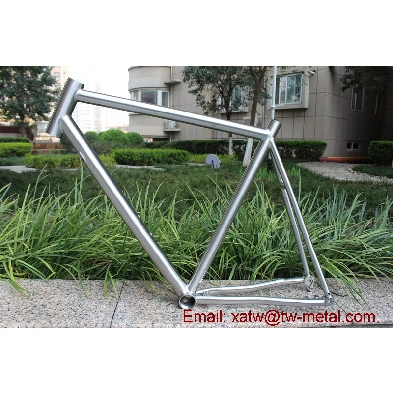 Titanium Cyclocross Gravel Bike Frames T47 Ti Disc Brake Light Weight Thru Axle Inner Line Routing