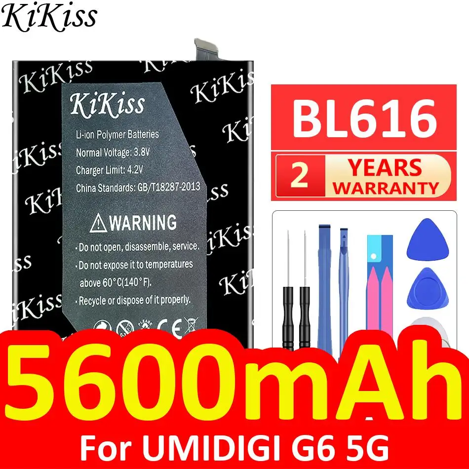 Fast Charging 5600mAh Mobile Phone Battery High Compatibility BL616 For Umidigi G6 5G