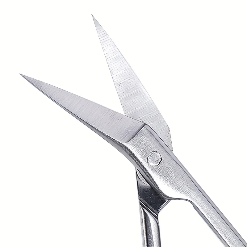 قطعة واحدة من مقص احترافي مع شفرات منحنية رقيقة وأطراف دقيقة، مناسبة لتقليم الحواجب والرموش #5