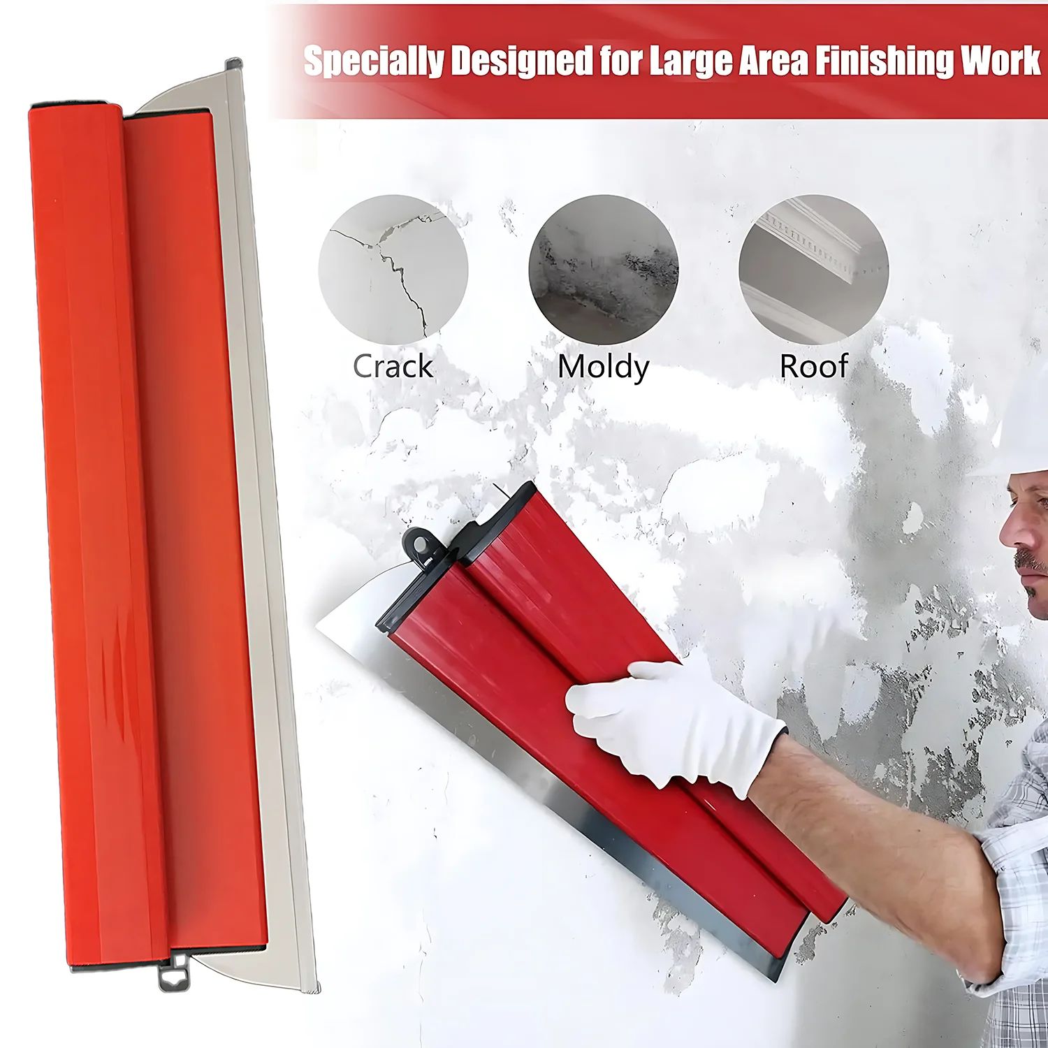 25cm/40cm Drywall Smooth Trowel Brush Wall Flexible Blade Spray Paint Finishing Putty Building Tools Wall Material Tools