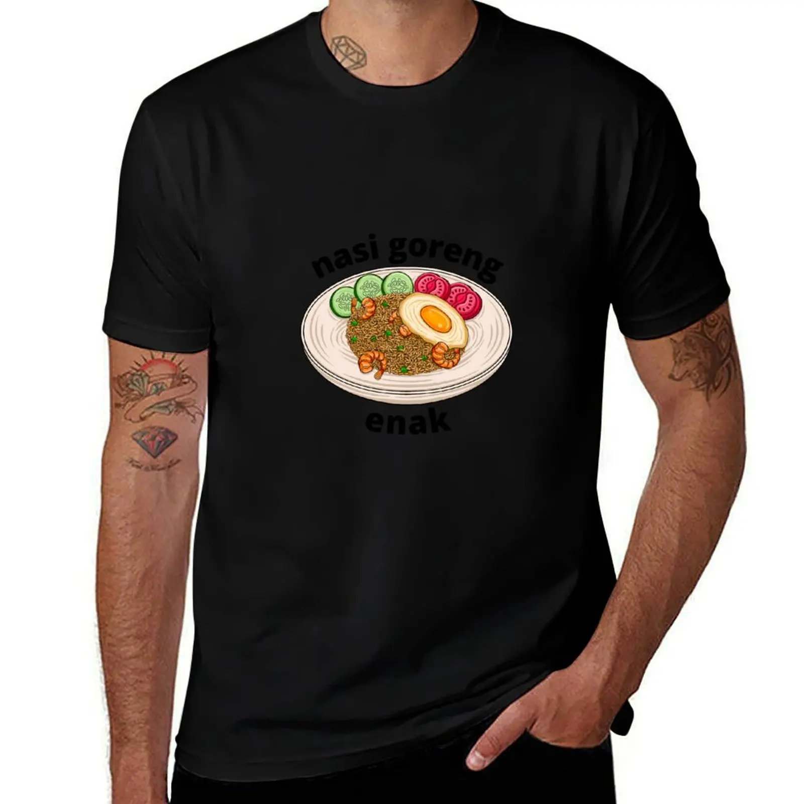 

nasi goreng, enak T-Shirt Basic All Season Solid T-Shirt