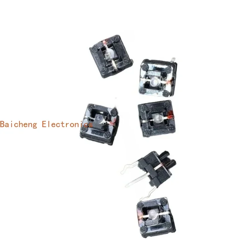 20PCS With green light touch 6.5 * 6.5 * 7 with green light-emitting LED light button switch 6-pin