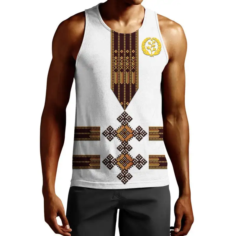 

New Summer 3D African Tribe Printing Vintage Tank Top Children Fashion Tank Top Quick Dry Harajuku Gym Clothing Men Vest Tops