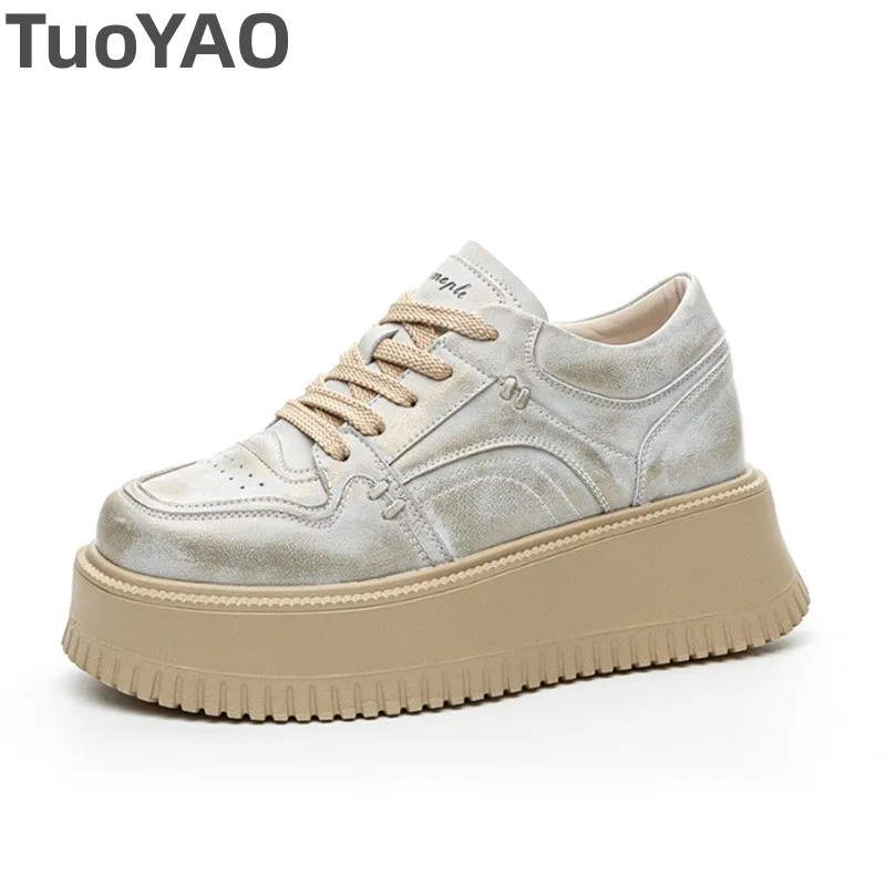 

8 см синтетическая микрофибра кожа весенне-осенние ботильоны женские туфли на танкетке на плоской подошве массивные кроссовки обувь ботильоны