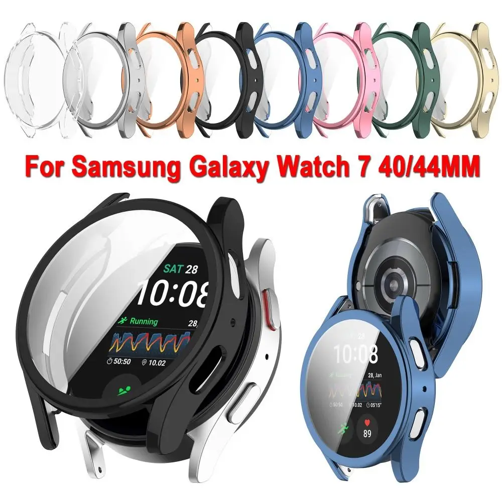 Étui de protection en TPU anti-rayures pour Samsung Galaxy Watch 7, protection d'écran à couverture complète, pare-chocs de montre intelligente, 40mm, 44mm
