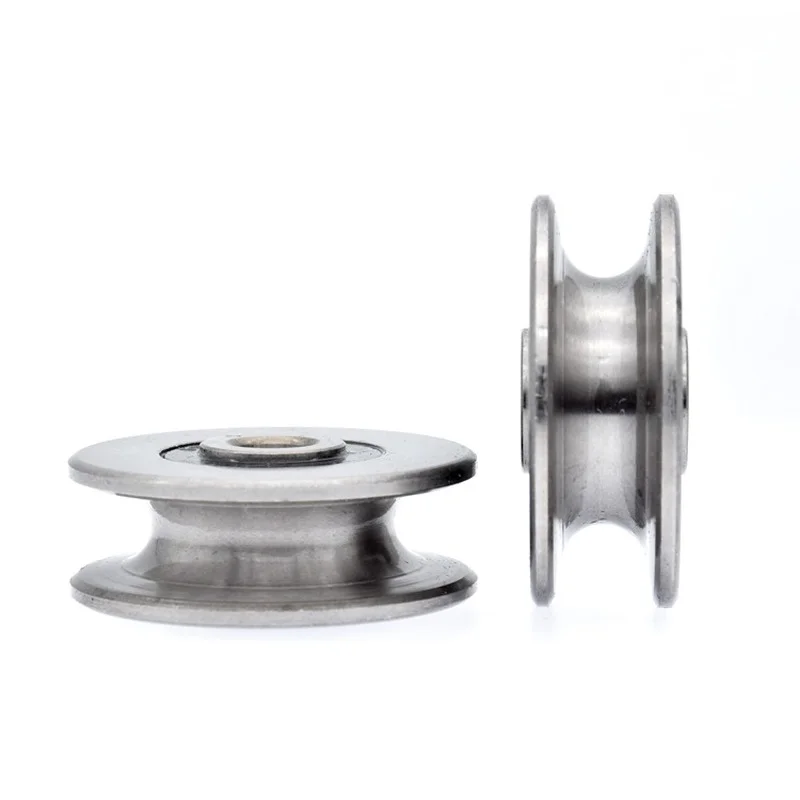 1pcs 8*40*14mm U grooved concave wheel bearing wheel/crane/pulley/guide wheel, for 8 mm diameter wire rope/guide rail