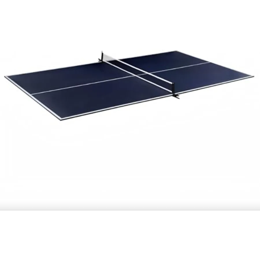 

Foldable Indoor Official Size Table Tennis Conversion Top with Retractable Net and Premium EVA Foam Padding Double Sided PVC Fi