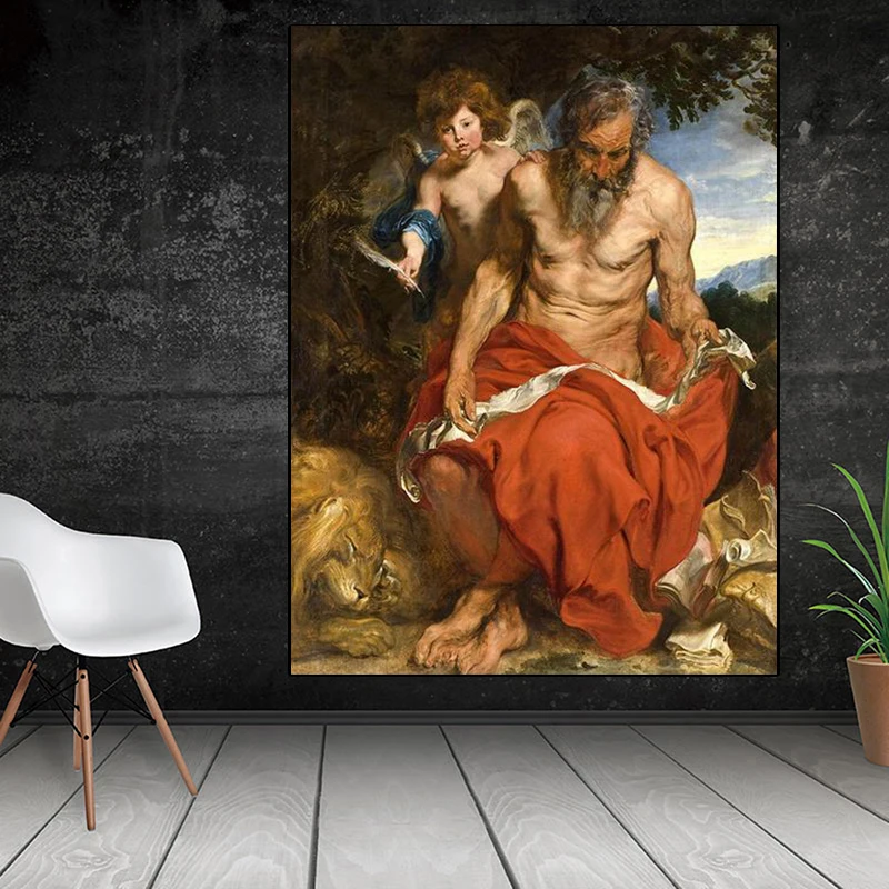 Vintage Decor Religious Belief Peter Paul Rubens Art Painting Posters and Prints The Wall Art Pictures for Living Room Cuadros