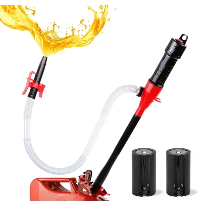 Tragbare elektrische Kraftstoffpumpe, Öl- und Wassertransferpumpe, 2,2 GPM Durchfluss, Outdoor-Fahrzeug-Kraftstoffpumpe für Diesel.