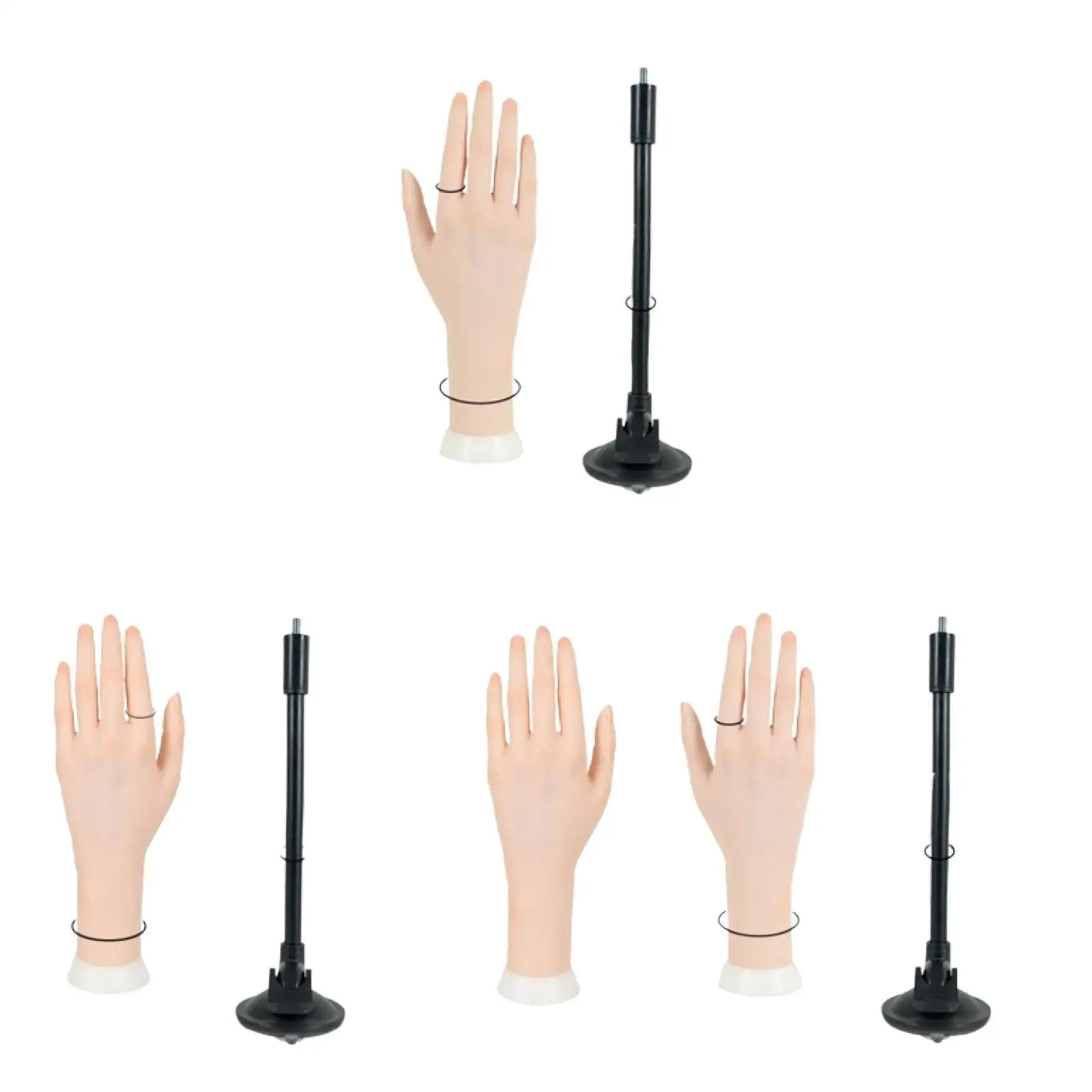 Mannequin Hand Practice Model for Nail Technician and Beginner Simulation Hand Model for Bangle Watch Displaying Chain Shop