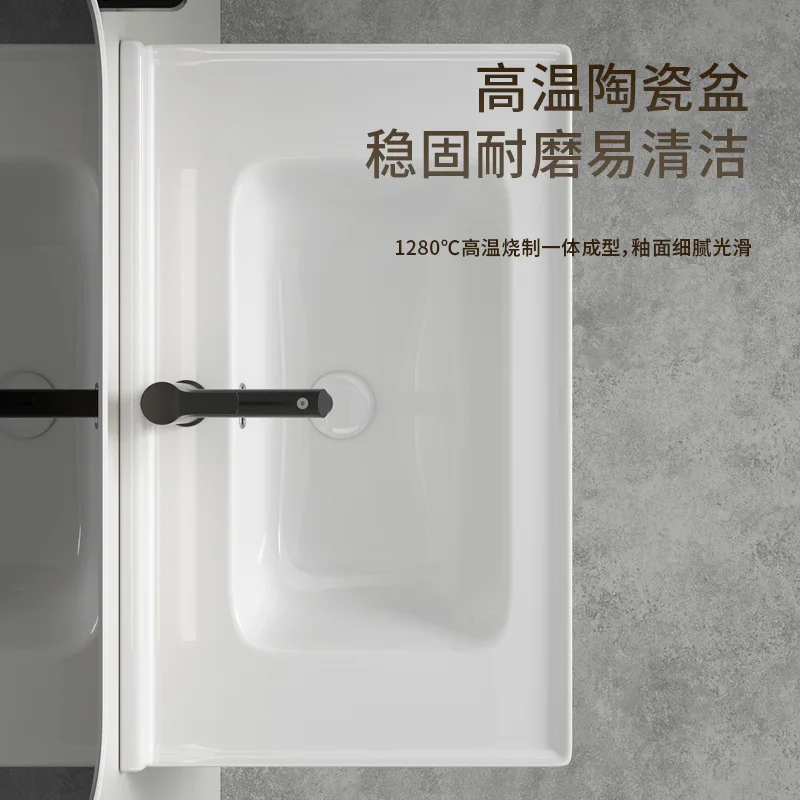 Ceramic table basin, single basin, water barrier around, bathroom cabinet basin, wash , ceramic integrated , support