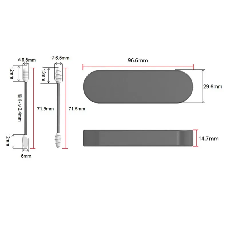 2 قطعة مسحات الأذن سيليكون قابلة لإعادة الاستخدام مع حافظة تنظيف الأذن براعم السيليكون مسحات العصي مزدوجة الرأس أعواد قطنية لتنظيف ماكياج